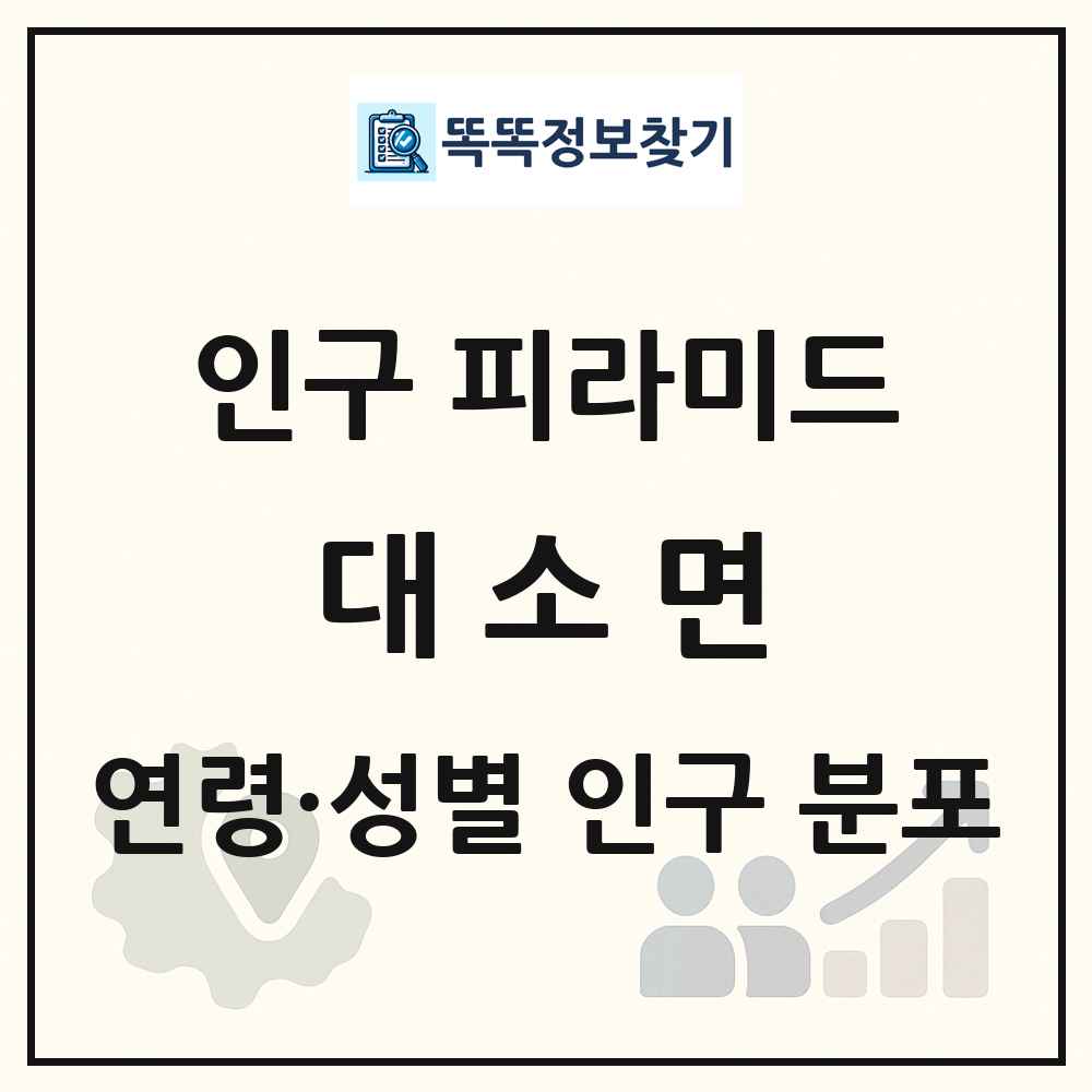대소면 인구 피라미드 링크 그림